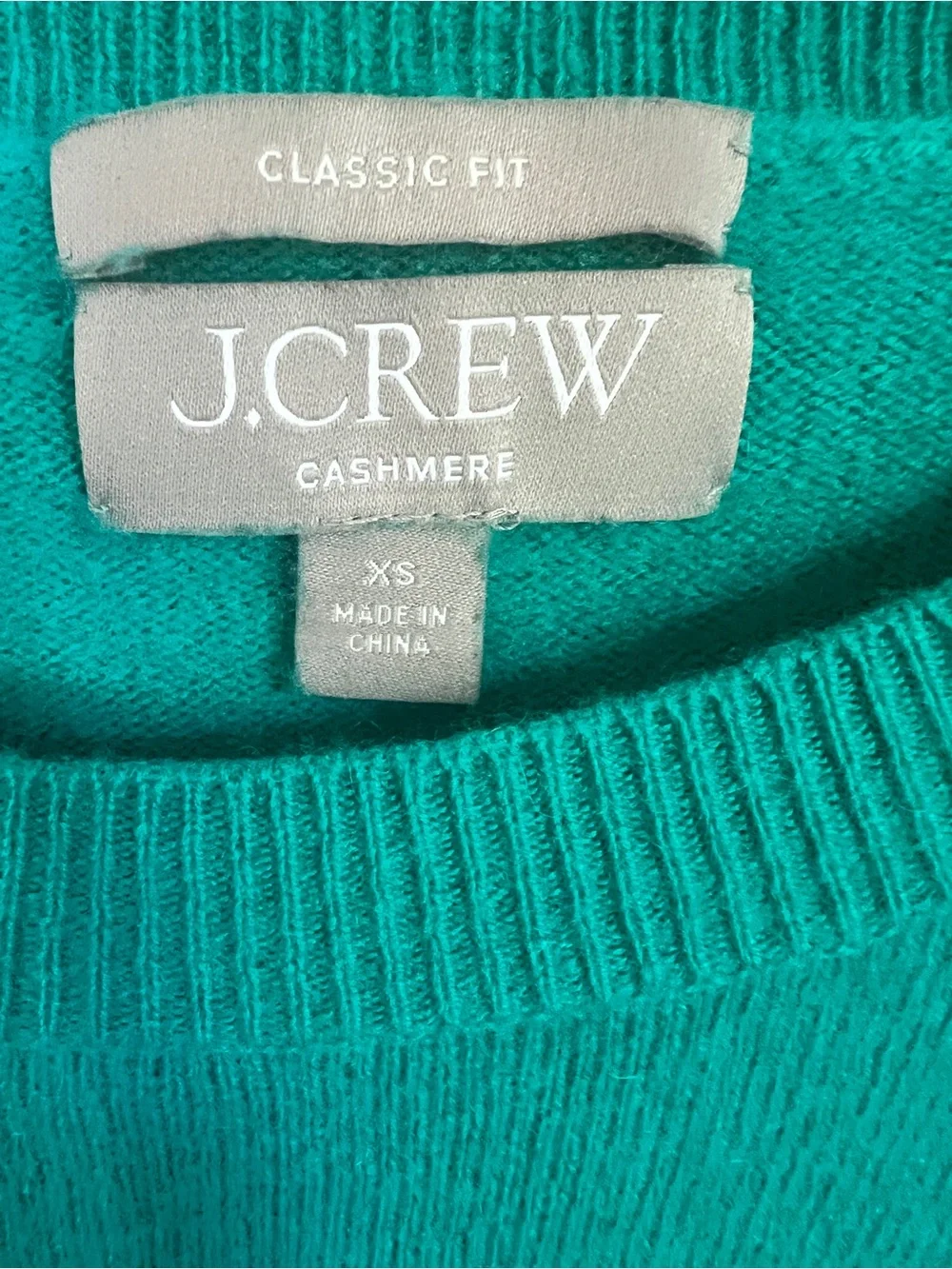 J. Crew Bright Teal Crewneck Sweater